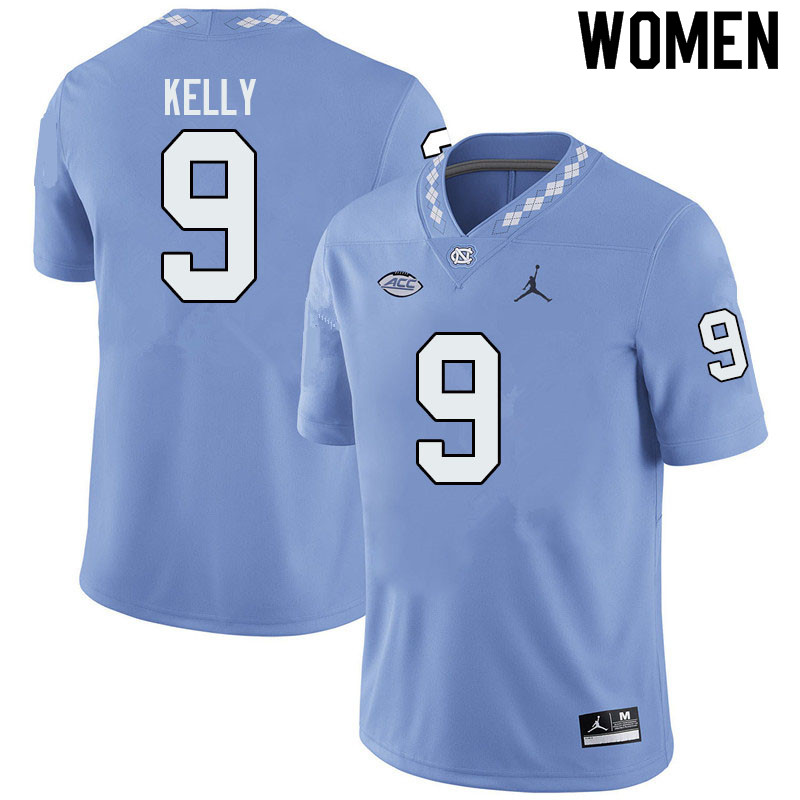 Jordan Brand Women #9 Cam'Ron Kelly North Carolina Tar Heels College Football Jerseys Sale-Blue